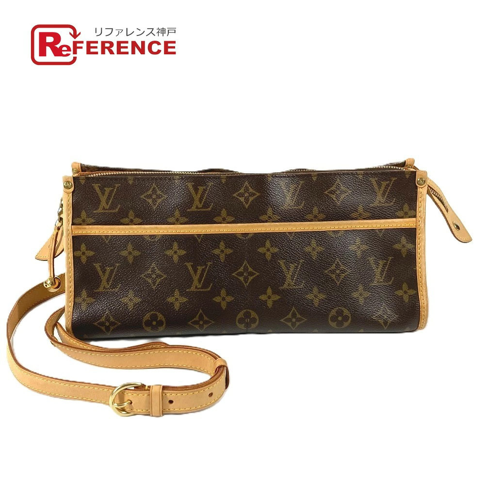 Louis Vuitton Monogram Popincourt Long Shoulder Bag Flap Canvas Brown